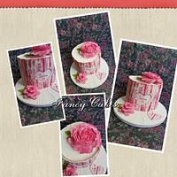 Painted wood effect Cake