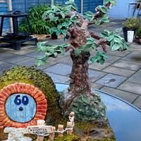 Hobbit House Cake & Bonsai Tree