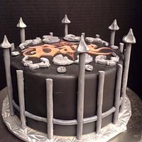 Haunted Castle inspired cake