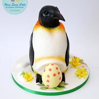 Penguin easter cake Penguin easter cake