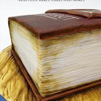 Hand Painted Charles Dickens Little Dorrit Book Cake