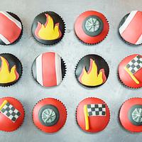 Motorcycle Cake & Cupcakes
