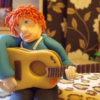 Ed Sheeran Leopard Print Cake