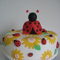 Lovebug B-day cake