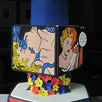 Pop Art Wedding Cake