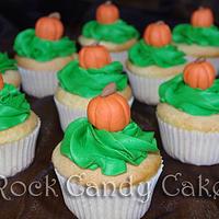 Pumpkin Topped Cupcakes