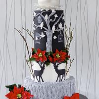 Bells, Bows and Birds Holiday Wedding - Cake Central Volume 4 Issue 12 