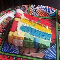 Lego/Minecraft Birthday Cake