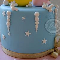 Moon little angel cake