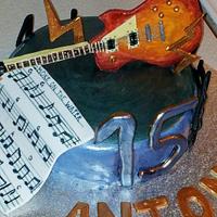 electric guitarr cake