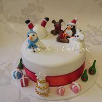My winter wonderland Christmas cake 