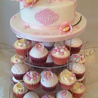 Lily's Christening Cake / Cupcakes
