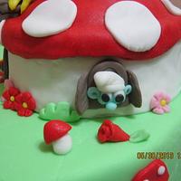 Smurfs Cake