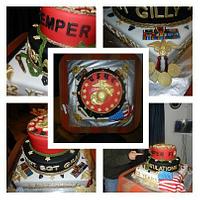 Marine Corps Retirement Cake #2