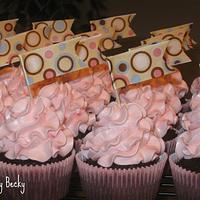 Dotty Cupcake Toppers