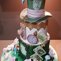 Alice in wonderland Cake 