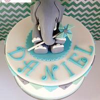 Christening Cake for a Baby Boy