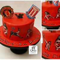 Manchester United cake.