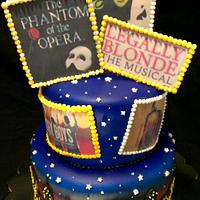 Broadway Musicals Birthday Cake