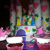 Princess Castle cake كيكة قصر اميرات ديزني