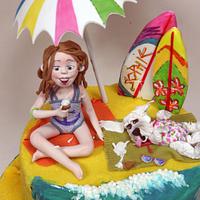 Sophie - Beach Birthday Cake 