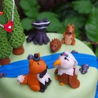 Forest Friends Cake.