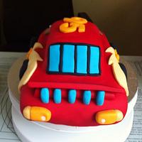 Cars Themed 1st Birthday Cake