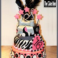 THE FINE FEATHERED SWEET 16 CAKE