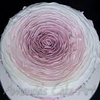 Ombre Rose Ruffle