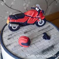 Motorbike 60th birthday cake
