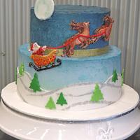 Merry Christmas 2013 - cake by BEEautiful Cakes - CakesDecor