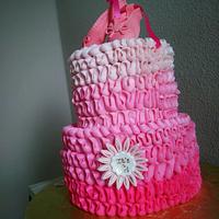 It's a girl ballerina cake