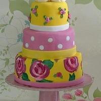 Joules inspired wedding cake 