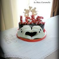 Minnie e Mickey love cake- San Valentine Disney