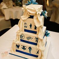 Themed Wedding Cake