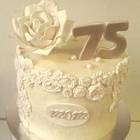 75th birthday cake 