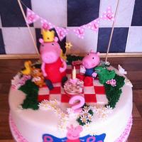 Peppa pig cake