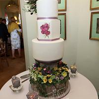 My daugthers Spring garden wedding cake 