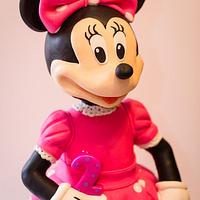 Minnie Mouse 3D cake :) over 32 inches tall