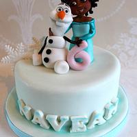 Olaf cake and tutorial