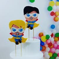 Superhero cake for NICU Babies
