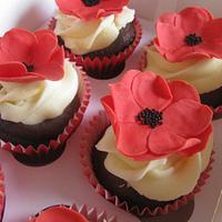 Poppy cupcakes