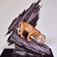 Tiger on a Rock Cake