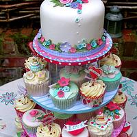 Sweet Heart cupcake tower & Topper