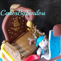 Jake and the neverland Pirates ship cake