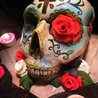 Skull cake for Halloween with Mexican style:)
