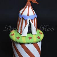 The "circus" themed cup cakes