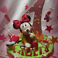 Another Baby Minnie Mouse cake...