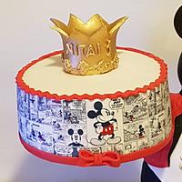 Mickey mouce gravity cake
