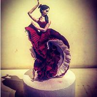 A flamenco dancer